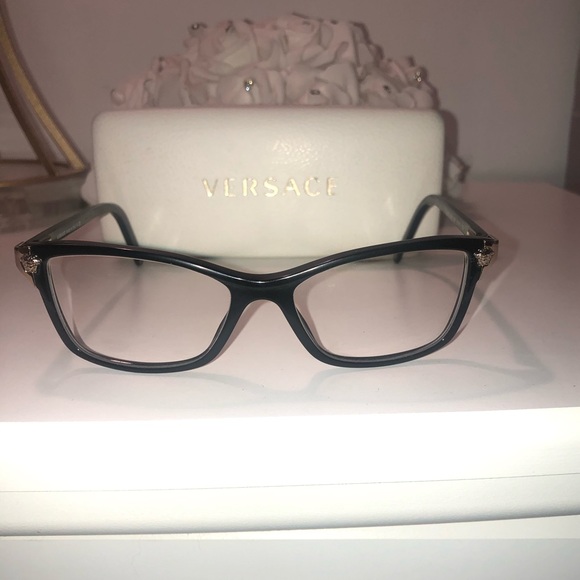 Authentic Versace Eyeglasses + Case - Picture 3 of 16